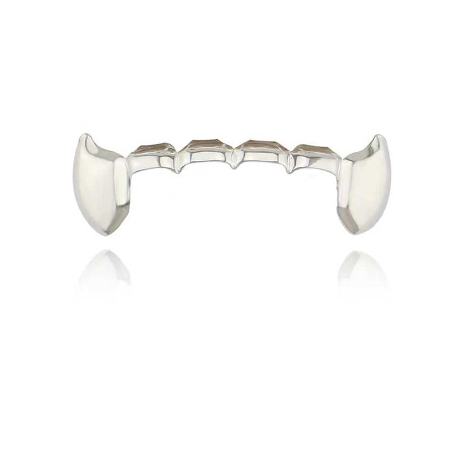 HipHop Classic single tooth Grilz gold hat decoration 14K gold-plated dental grill mens body jewelry W250412