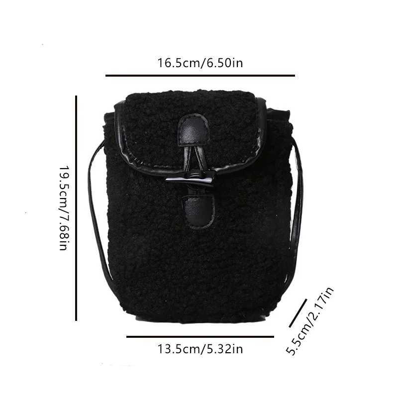 Winter Wool Plush Women Wallet Crossbody Bag Student Kids Funny Mini Messenger Bag Fashion Lady Sweet Mobile Phone Case PouchT2511112