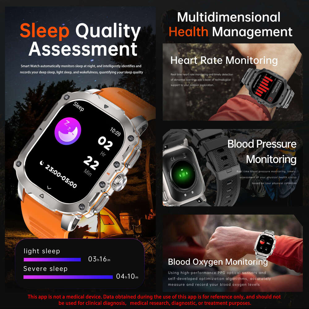 For Ultra HD 1.95" Full Touch Smart Watch for Men & Women - Wireless Call, 100+ Sports Modes, Sleep Tracker, GPS, Compatible with iPhone and Andr