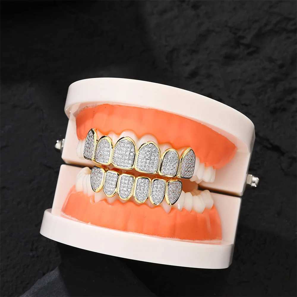 Feel Style Cool Teen Grilz Set suitable for neutral cubic zirconia bottom box packaged with hip-hop charm jewelry suitable for mens and womens gifts W