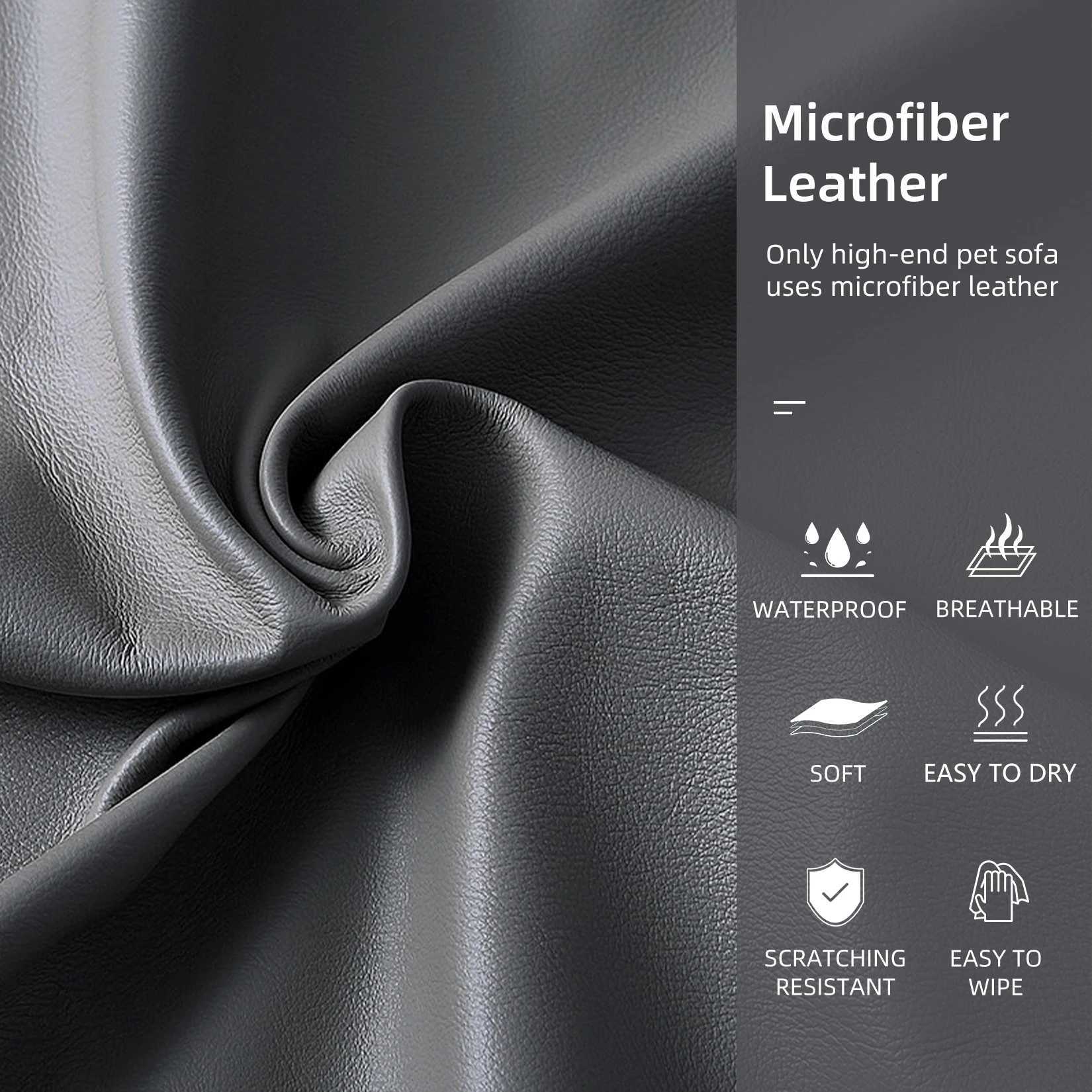 Elevator dog bed sofa cushion with ultra-fine fiber leather cover used for large pets to peek into the lounge chair with detachable cushion X250412