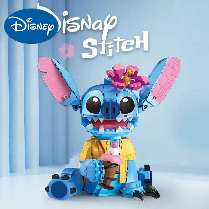 Miniso Disney 2024 New Stitch Compatible Building Blocks Stitch Girls and Boys Birthday Gift Toys Y2504012