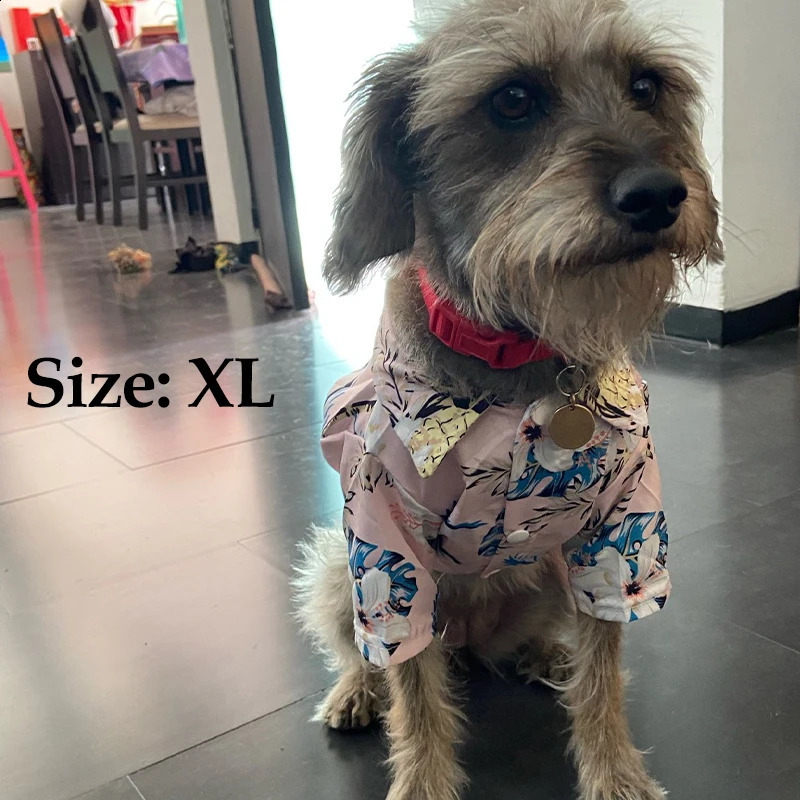 Hawaii Summer Dogs T Shirt For French Bulldog Chihuahua Clothes For Small Dogs Puppy Vest Yorkie Clothing Cats Pet Products 250407