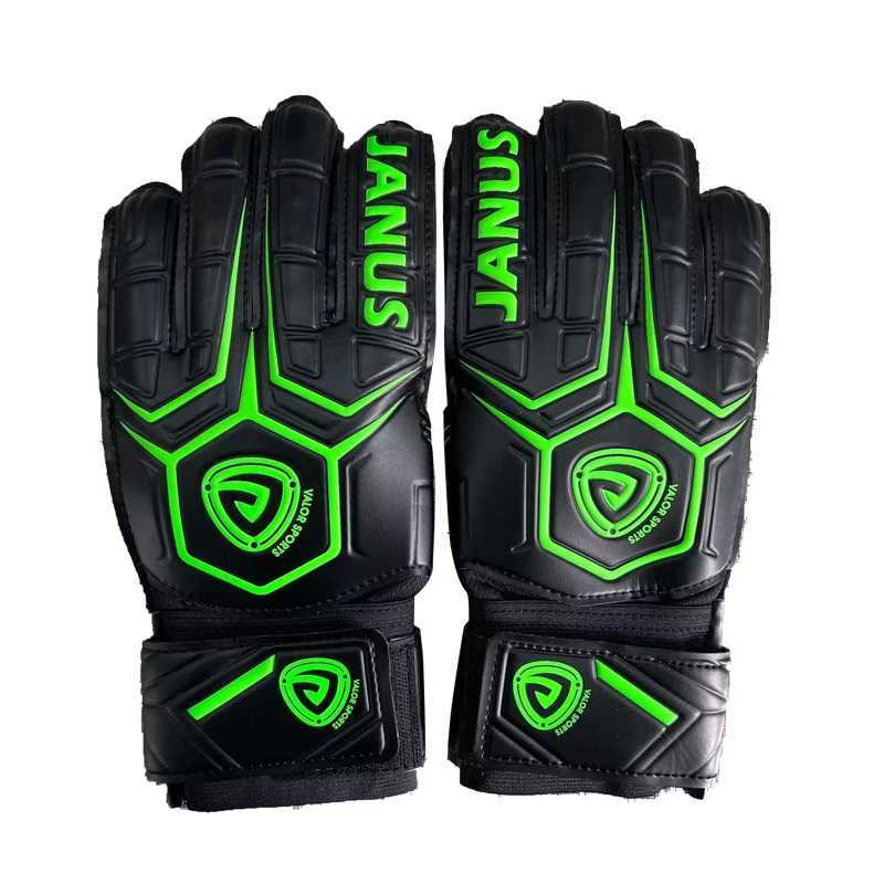 A pair of latex anti-slip and wear-resistant football goalie gloves 8/9/10 size football glovesW251112