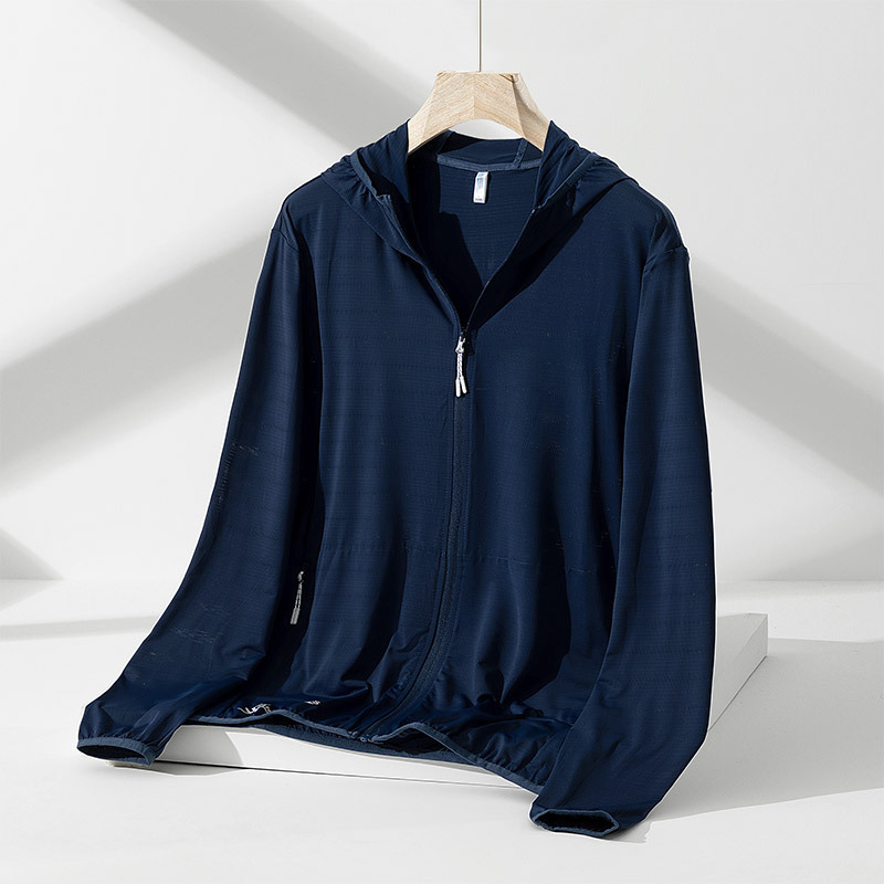 Sunscreen Clothing Mens Plus Size Loose Jacket Outdoor Uv Resistant Skin Clothing Summer Ice Silk Thin Breathable Sunscreen Clothing