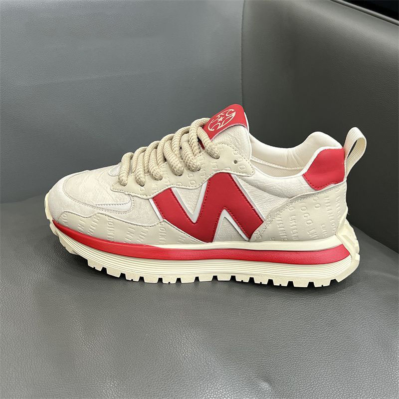 designer shoes 2025 new Men's trendy leather sneakers versatile comfortable and stylish Casual and sporty they are also known as Forrest Gump sho