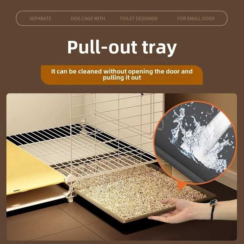 Pet product supply accessories for small dog cages with iron mesh toilet isolation area indoor isolation cage pads X250412