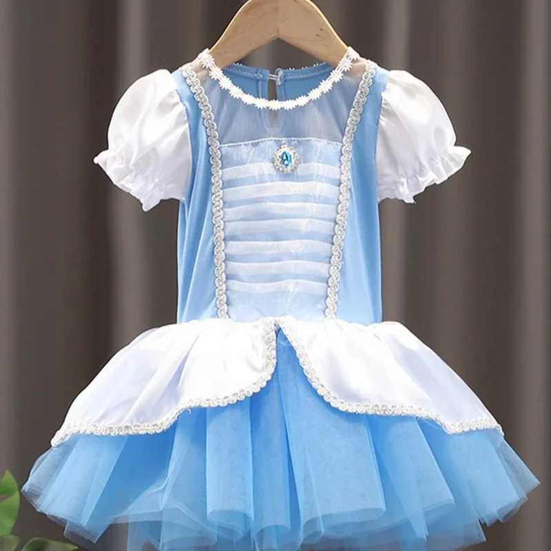 Disney New Summer Tutu Dress Ballet Performance Costume Cartoon Princess Cinderella Childrens Party Halloween Dress A205XJ250411