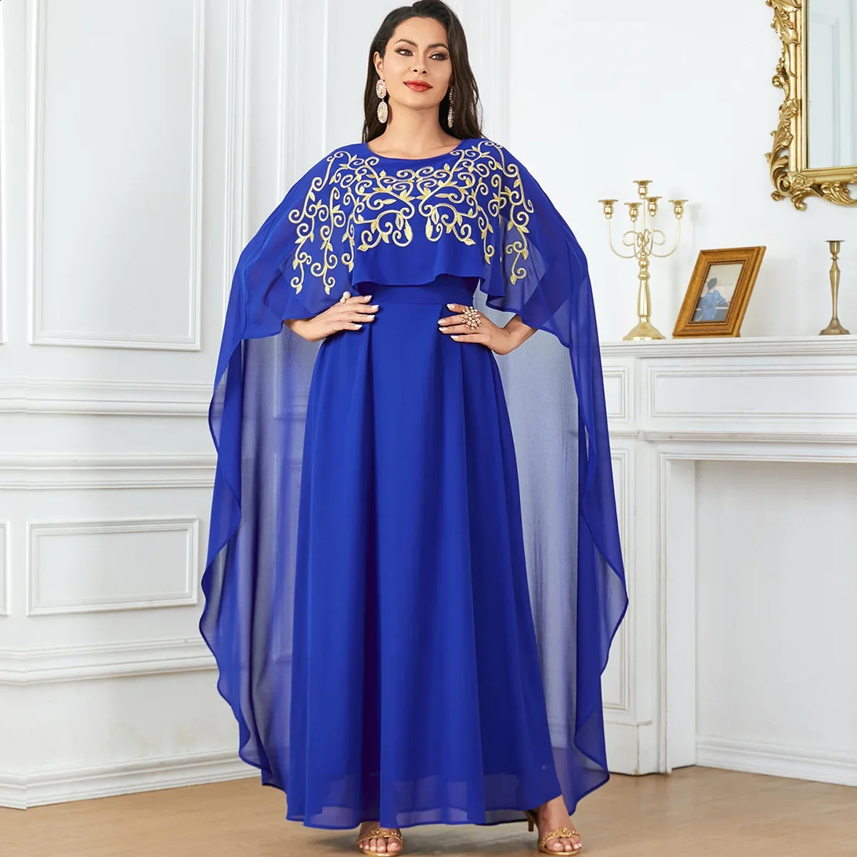 Autumn Abayas for Women Elegant Muslim Sleeveless ed Long Skirt Dubai Abaya Dress Kaftan 250411