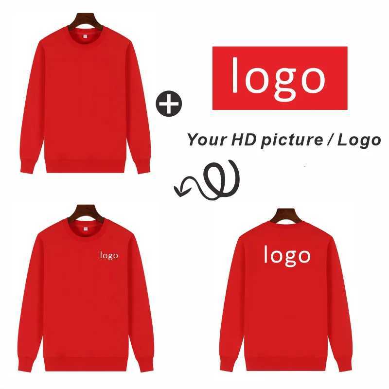 POD customization Customized casual sweaters T-shirt making Team clothing embroidery Print of long sleeved work clothes for autumn and winterT251112