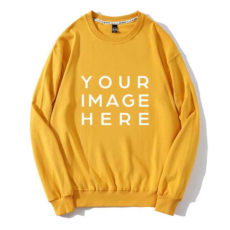 POD customization Custom Printed Photo/text 2025 Autumn Winter Men And Women Loose Casual Sweatshirts Street Wear Cotton Tops Hoody SudaderasT251112