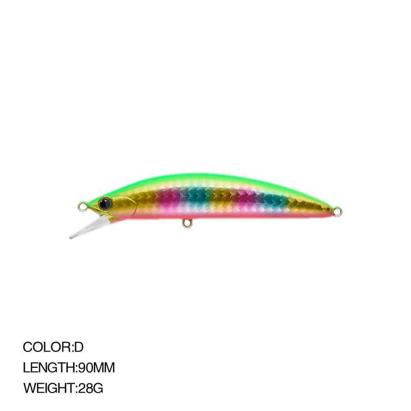 Heavy surfer minnow 90MM 28G Sinking Minnow Fishing Lure Artificial Bait Saltwater Hard Bait Pike Bass Fishing tackle 2021 Z250411