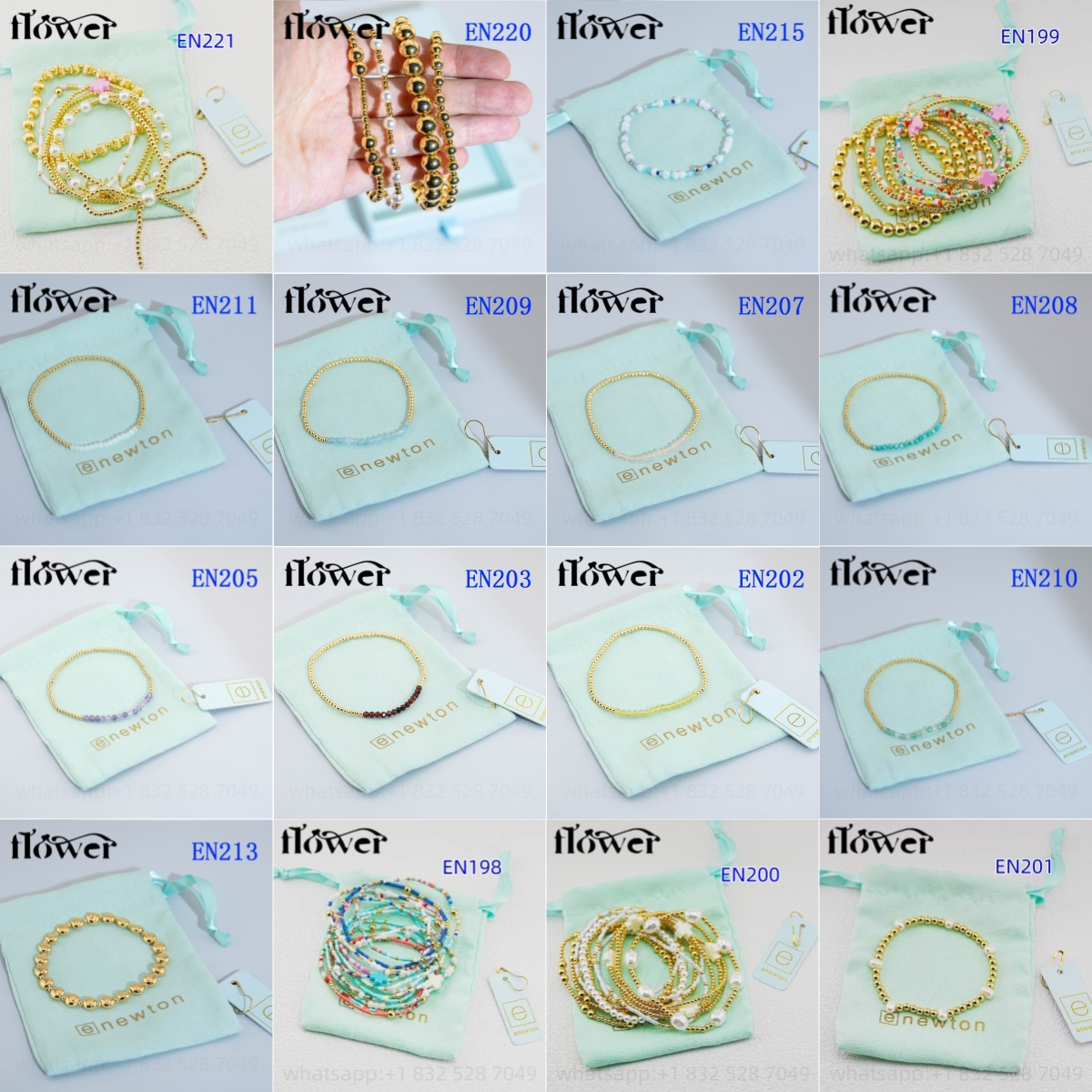 Enewton Gold Jewelry Pearl Beaded Bracelets Bangles For Women Birthday Gift