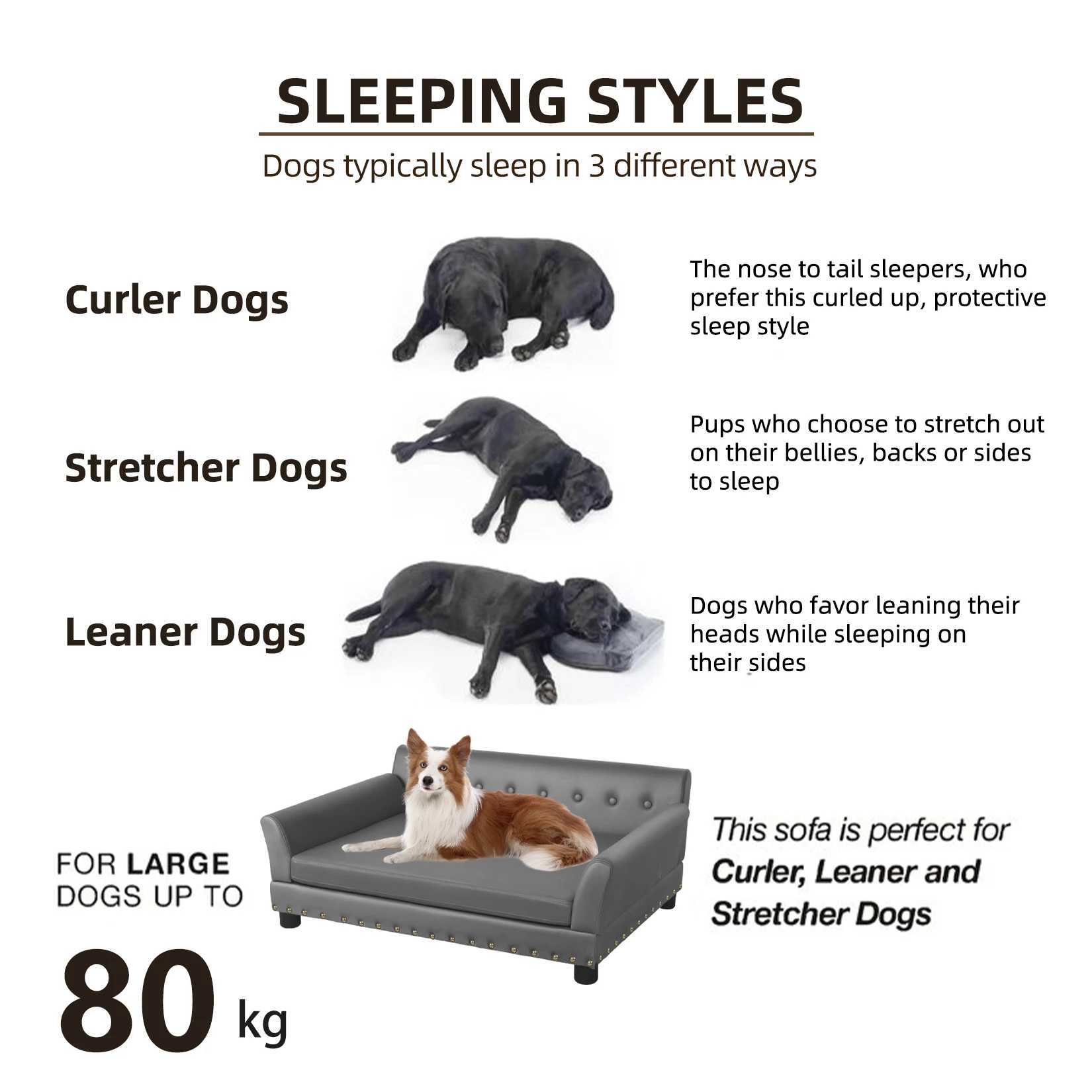 Elevator dog bed sofa cushion with ultra-fine fiber leather cover used for large pets to peek into the lounge chair with detachable cushion X250412