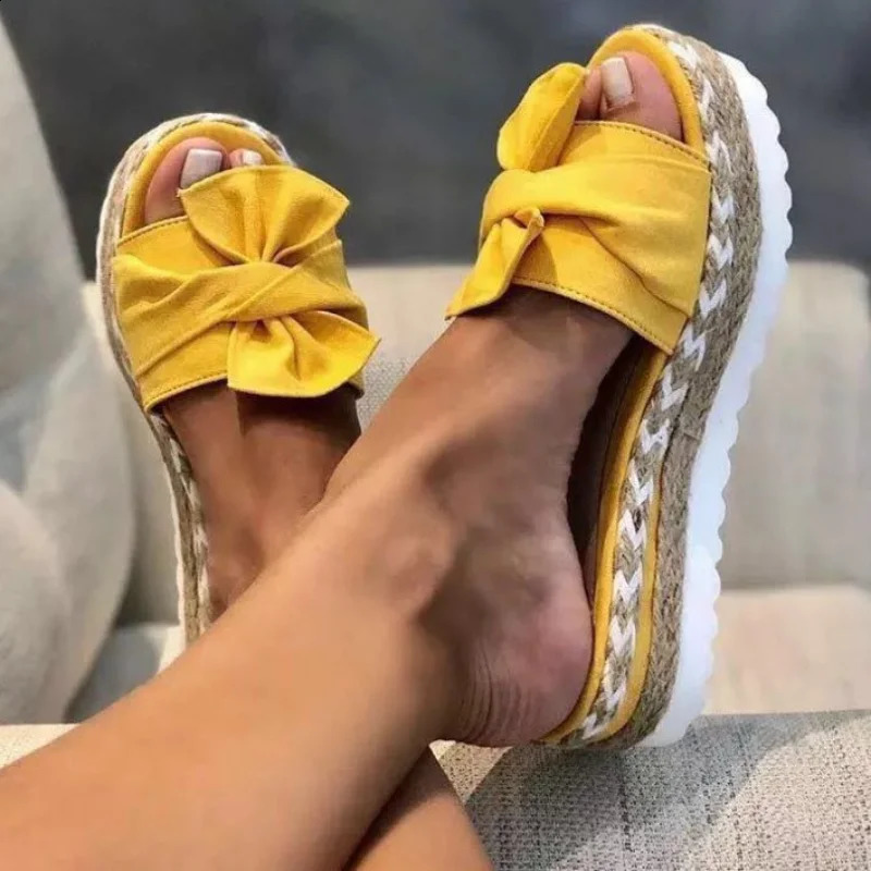 2024 Sandals Women Heels Sandals With Wedges Shoes For Women Platform Sandals Summer Slippers Elegant Summer Shoes 250402