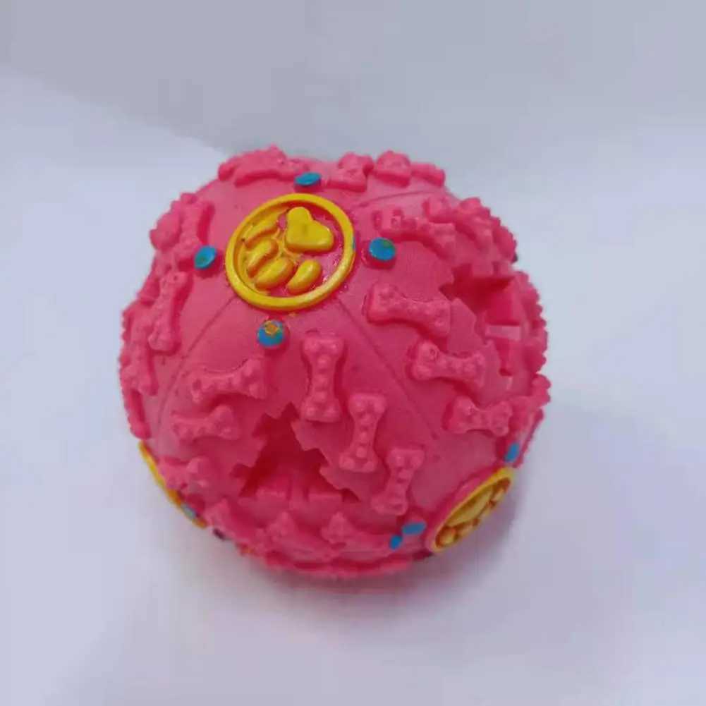 Giggle Sound Dog Ball Pet Chewing Ball Toy is used for aggressive chewers to interact squeeze follicles and dogs to play with the ball for teeth clean