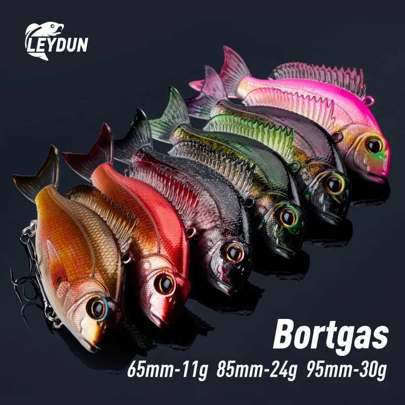LEYDUN VIB Soft Swimbait Fishing Lures 11g 24g 30g Lifelike design Dynamic Vibration Sinking Winter Sea Fishing Baits Wobbler Z250411