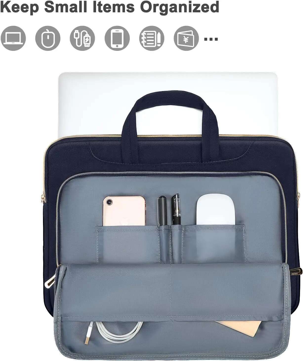 Laptop Bag Handbag 13 14 15 16 Inch For Book Air Pro M1 M2 M3 HP Notebook Shoulder Sleeve Protective Computer Briefcase