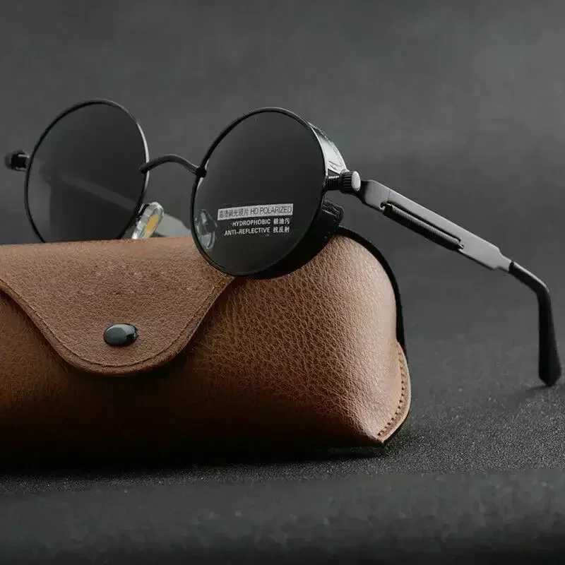 Metal Steampunk Sunglasses Men Women Fashion Round Glasses Brand Drsigner Vintage Sun Glasses High Quality Oculos De Sol UV400C250411
