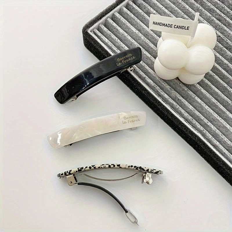 Acetate hair clip elegant hair clip colorful geometric bucket womens hair clip Y2504012