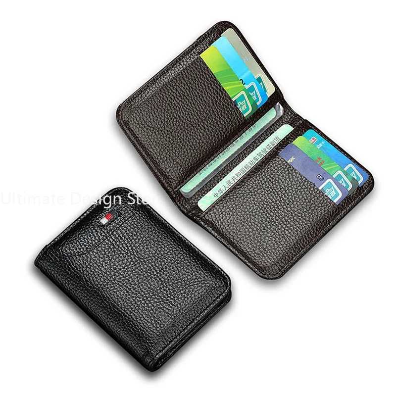 mens card holder leather thin mini mens wallet mini pocket wallet womens bank card holder mens card wallet Z250411