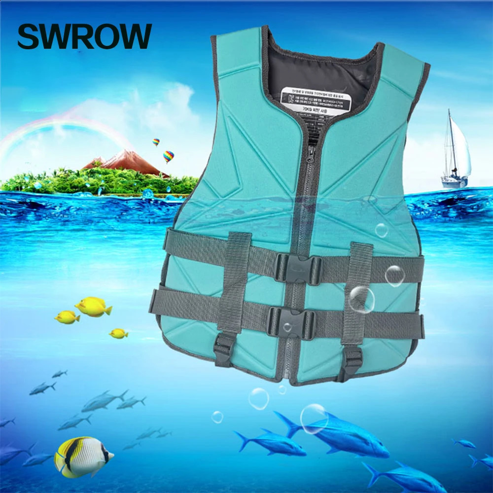Neoprene Life Jacket Adult Kids Life Vest Water Sports Fishing Vest Kayaking Boating Swimming Surfing Drifting Safety Life Vest 250411