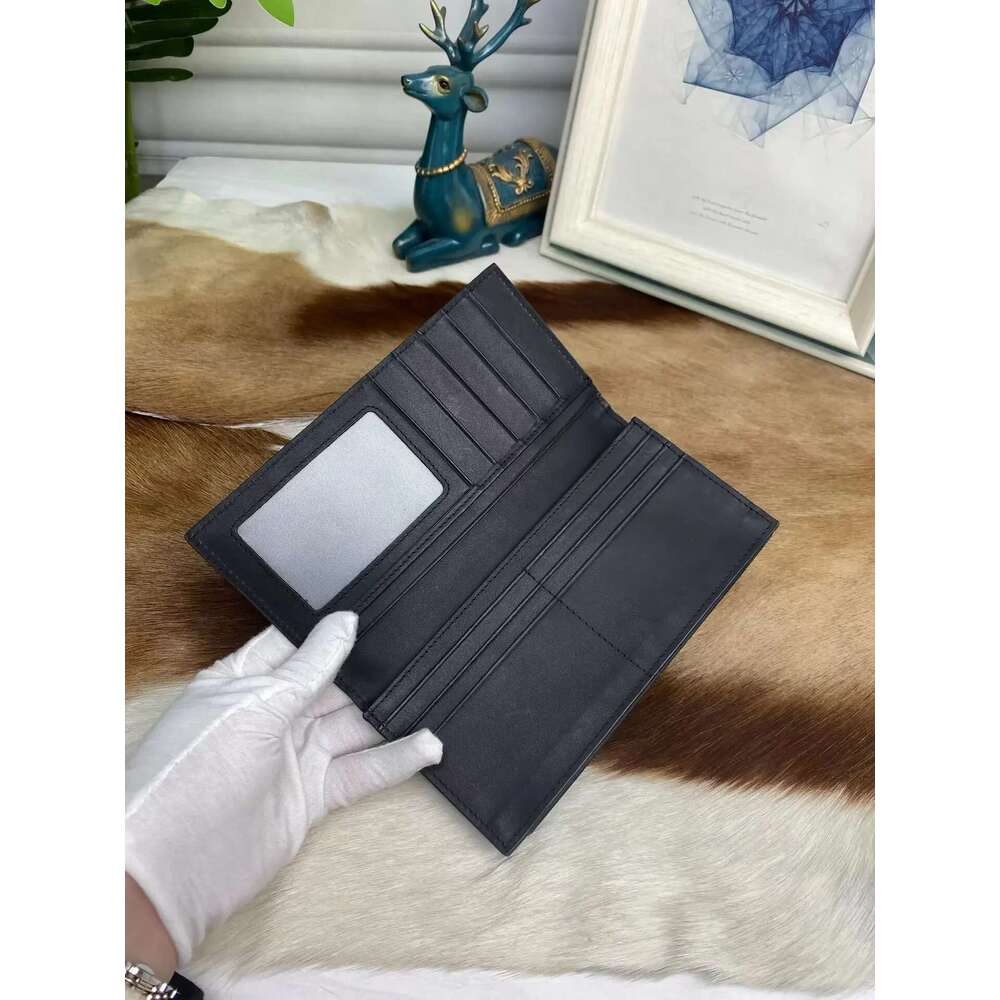 2024 Fashion Business Men's Alligator Wallets Crocodile Genuine Leather Long Organizer Wallet Boy Brand Card Holder Purse