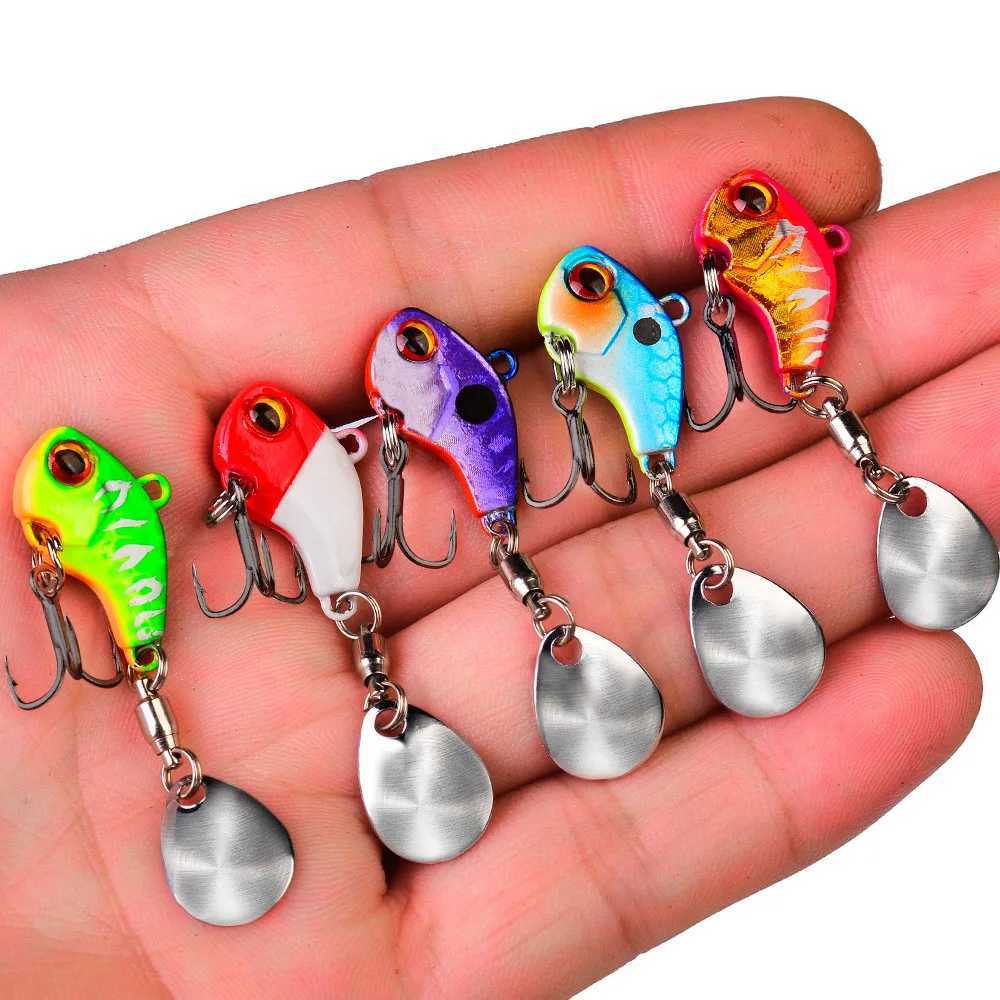 Fishing Lures Wobble Rotating Metal Vib Vibration Bait Winter Fishing 6g 15g 28g Artificial Hard Baits Spinner Spoon Lure Pesca Z250411