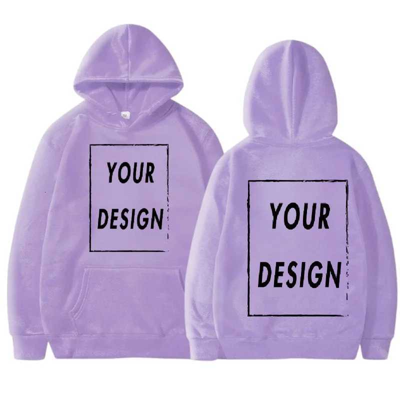 POD customization Customized printed mens and womens hoodies loose casual clothing fashionable long sleeves and personalized streetwearT251112