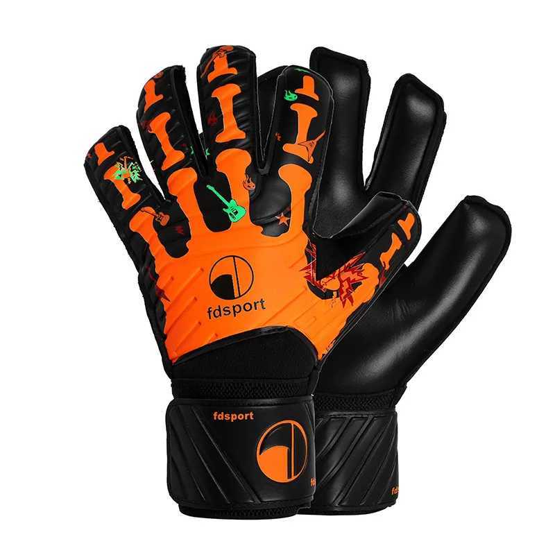 New football goalkeeper gloves latex finger protection gloves for professional matches 5 finger protection for children and adultsXJ250412
