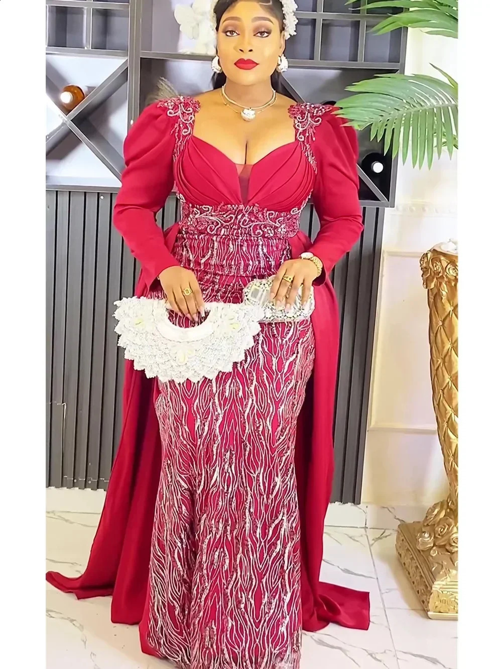Extra Large Evening Dress African Womens y Glitter Elegant Christmas Wedding Party Long Ankara 250411