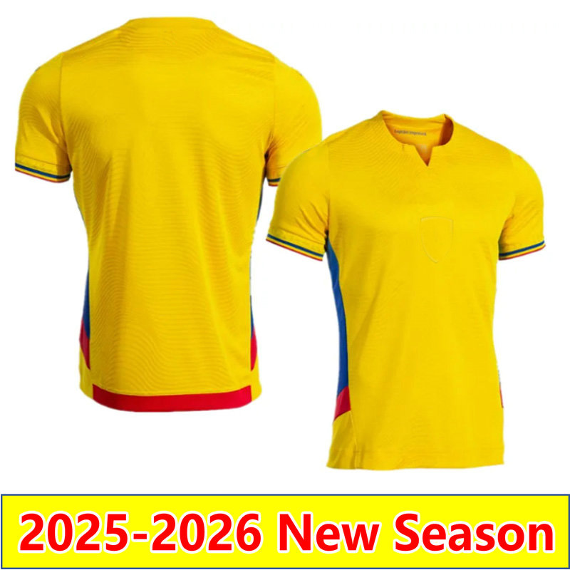 2025 RomaniaS soccer jerseys 25 26 home away DEAGUSIN STANCIU PUSCAS ALIBEC MIHAILA football shirts men yellow maillots foot camesita de futol
