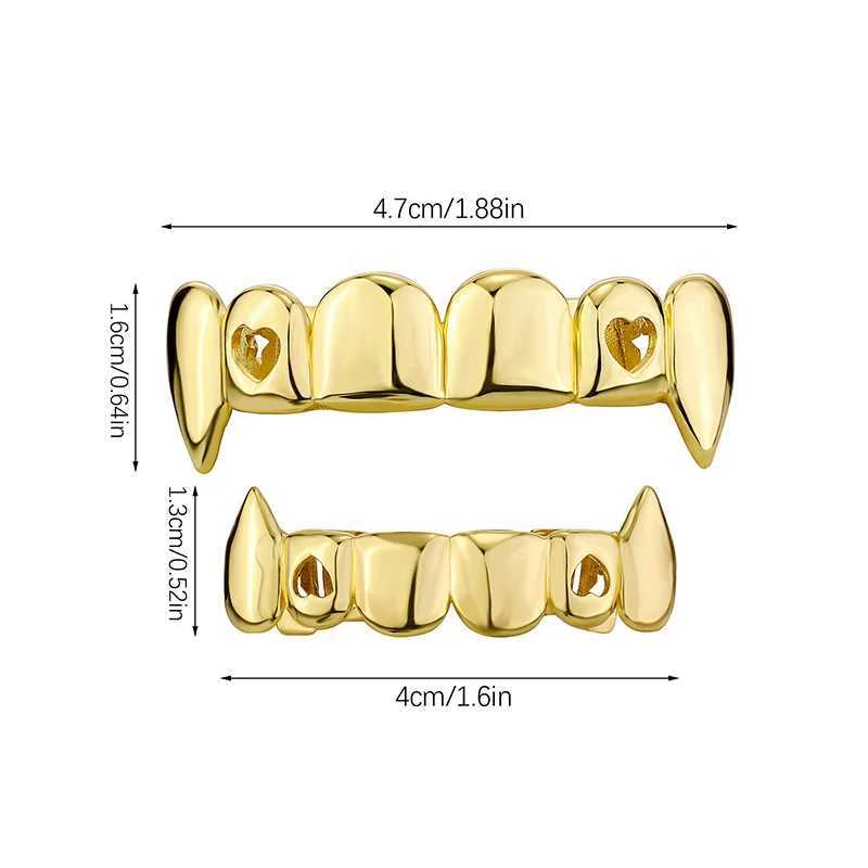 HipHop Classic single tooth Grilz gold hat decoration gold-plated dental grill body jewelry W250412