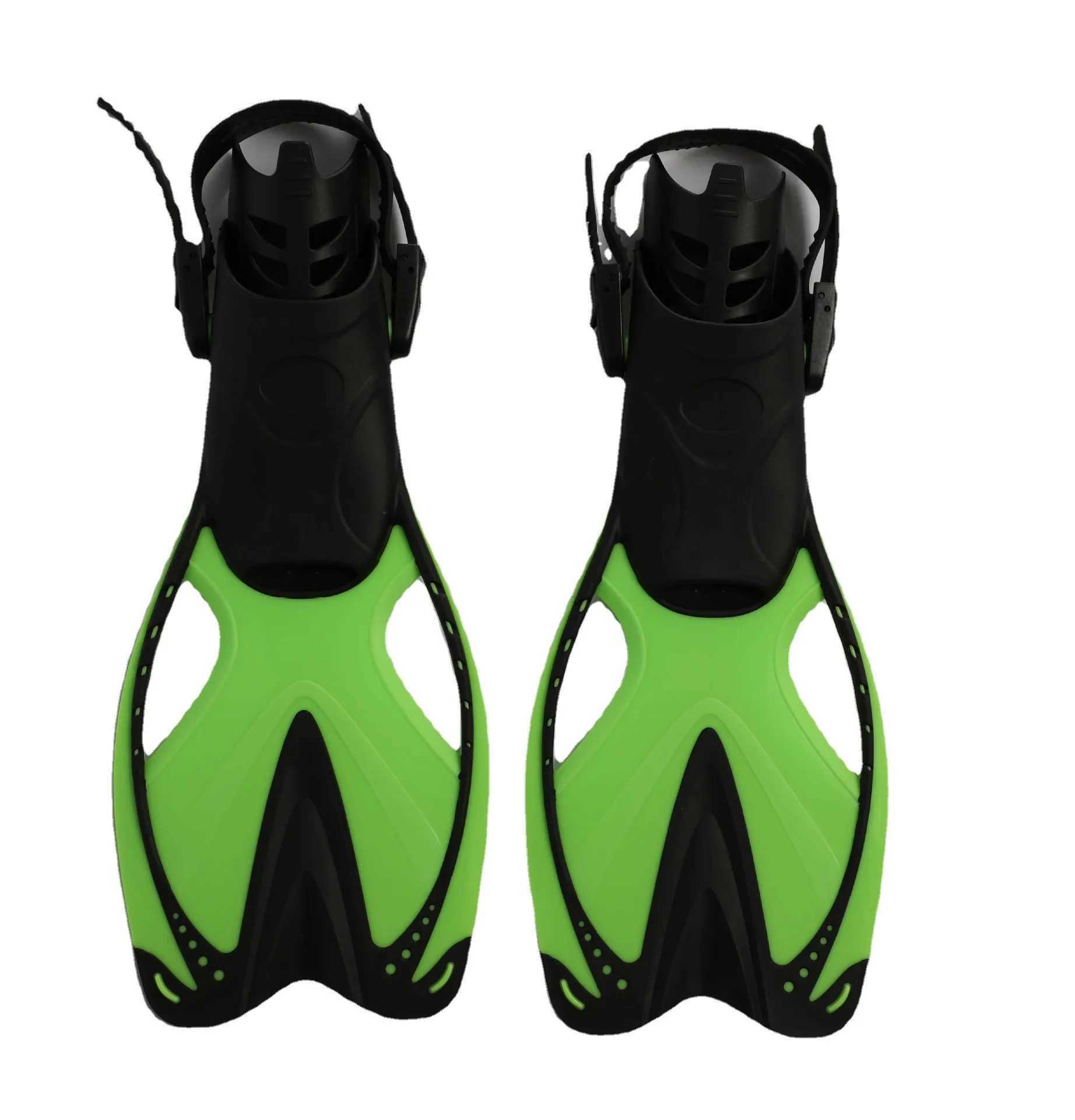 Universal Childrens Frog Shoes Silicone Adjustable Short Diving Auxiliary Fin Childrens Lightweight Diving Training EquipmentY250412