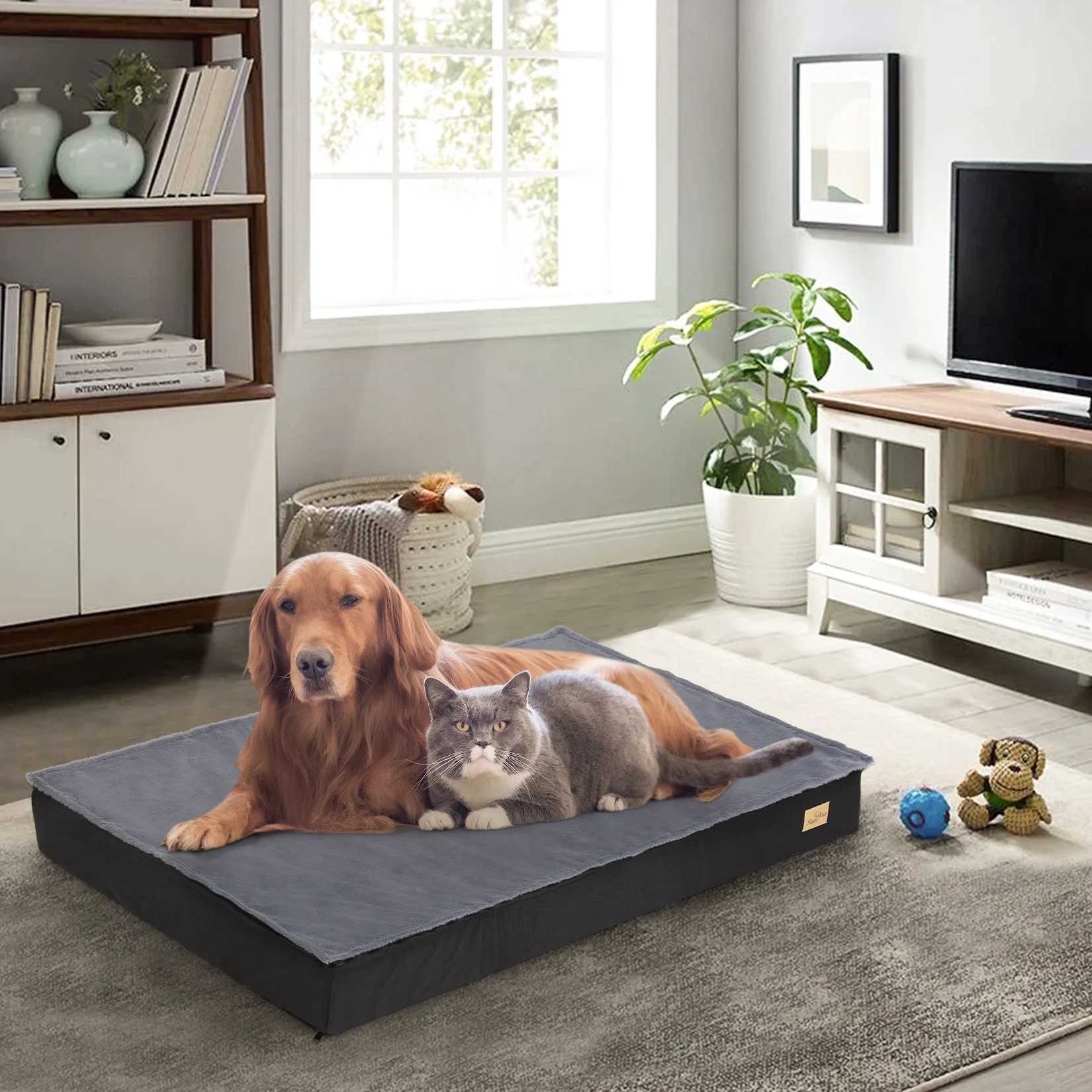 Waterproof lining and anti slip bottom for large dog beds orthodontic dog beds for medium to large dogs washable machines X250412