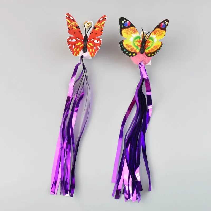 Cat Rainbow Ball Toy Bar Cat Stick Replacement Head Feather Accessories Bell Kitten Cat Play Interactive Pet Supplies Y250412