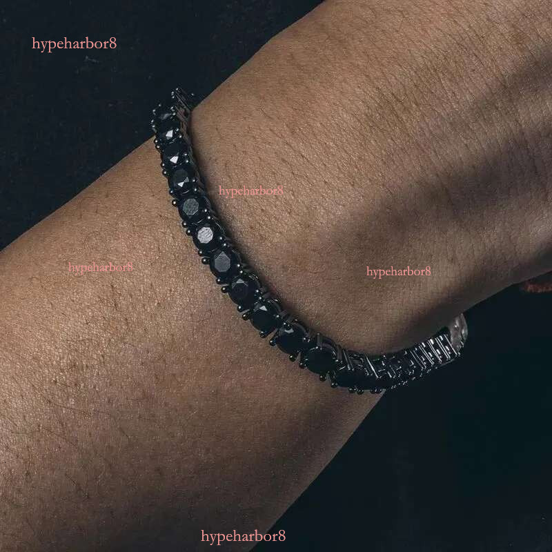 Moissanite the latest product 2024, Black Tennis Chain, made of pure sier, never tarnish non-allergic