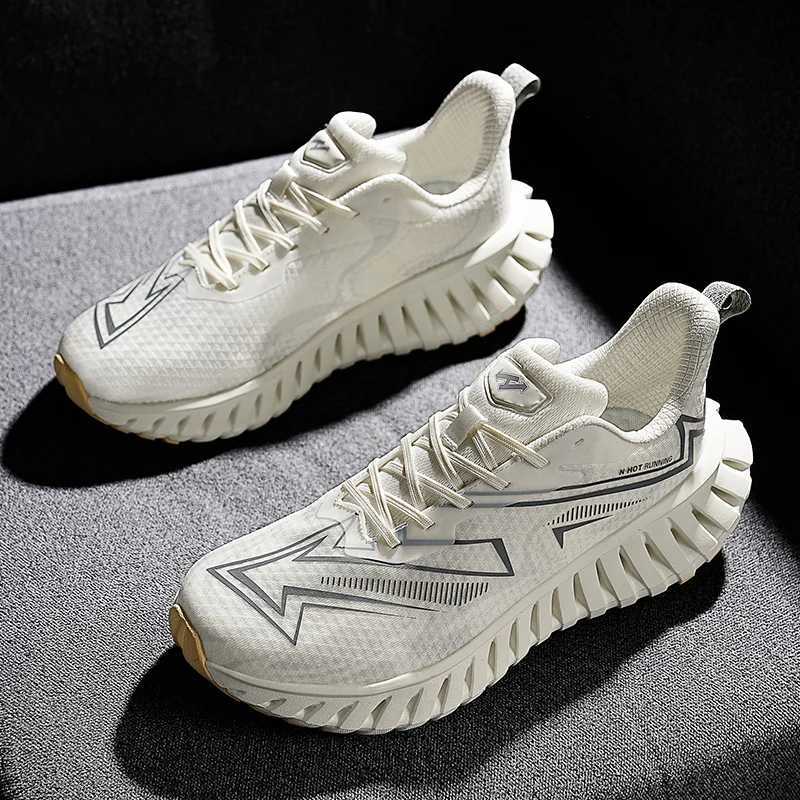 High-quality Mens Running Shoes Soft Cfy Road Jogging Light Cushioning Sneakers Men Versatile Outdoor Non-slip Training Shoes Z250411