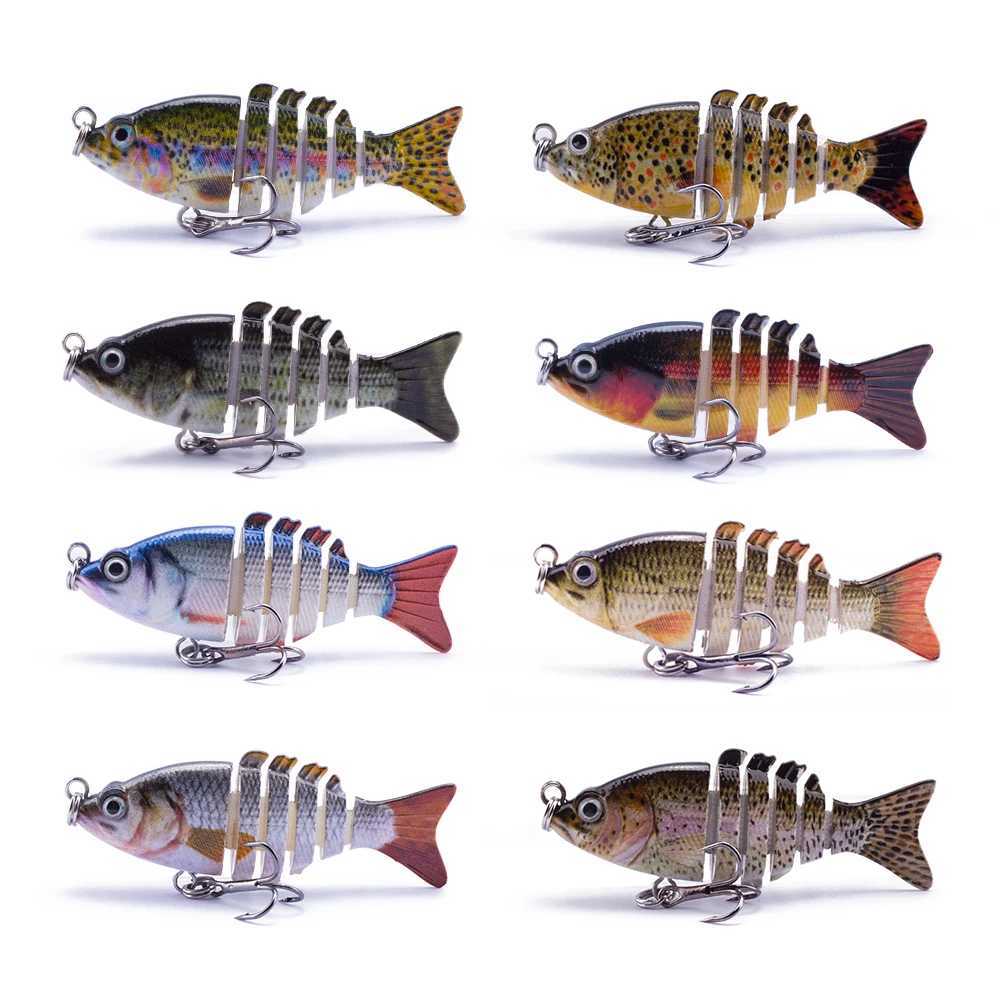 Multi Jointed 5cm Bionic 2020 Fishing Lures Crankbait Lifelike Hard Fish Baits 2.5g Small Fishing Lure Set Wobblers Tackle pesca Z250411