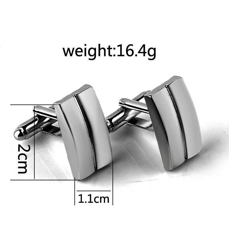 Geometric high-quality mens shirt cufflinks fashionable rectangular alloy charm cufflinks jewelry set best mens jewelry for weddingsT250412