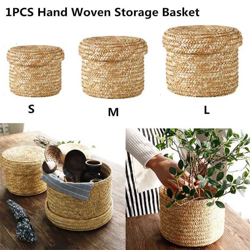 Handmade Woven Storage Basket Mti-pose Snack Organizer Baskets Y251112