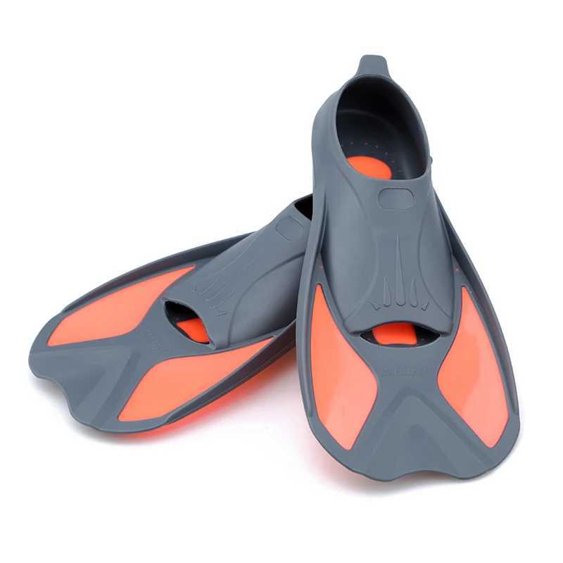 Girl/Boy Short Light Swimming Diving Fin Inflatable Foot Flip Cover Childrens Diving Fin Beginner Swimming Equipment Portable DropY250412