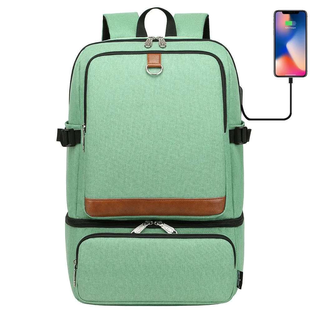 Large Capacity Laptop Backpack Compartment USB Waterproof Backpacks Cooler Bags Outdoor Hiking Thermal Insulated Lunch Bag