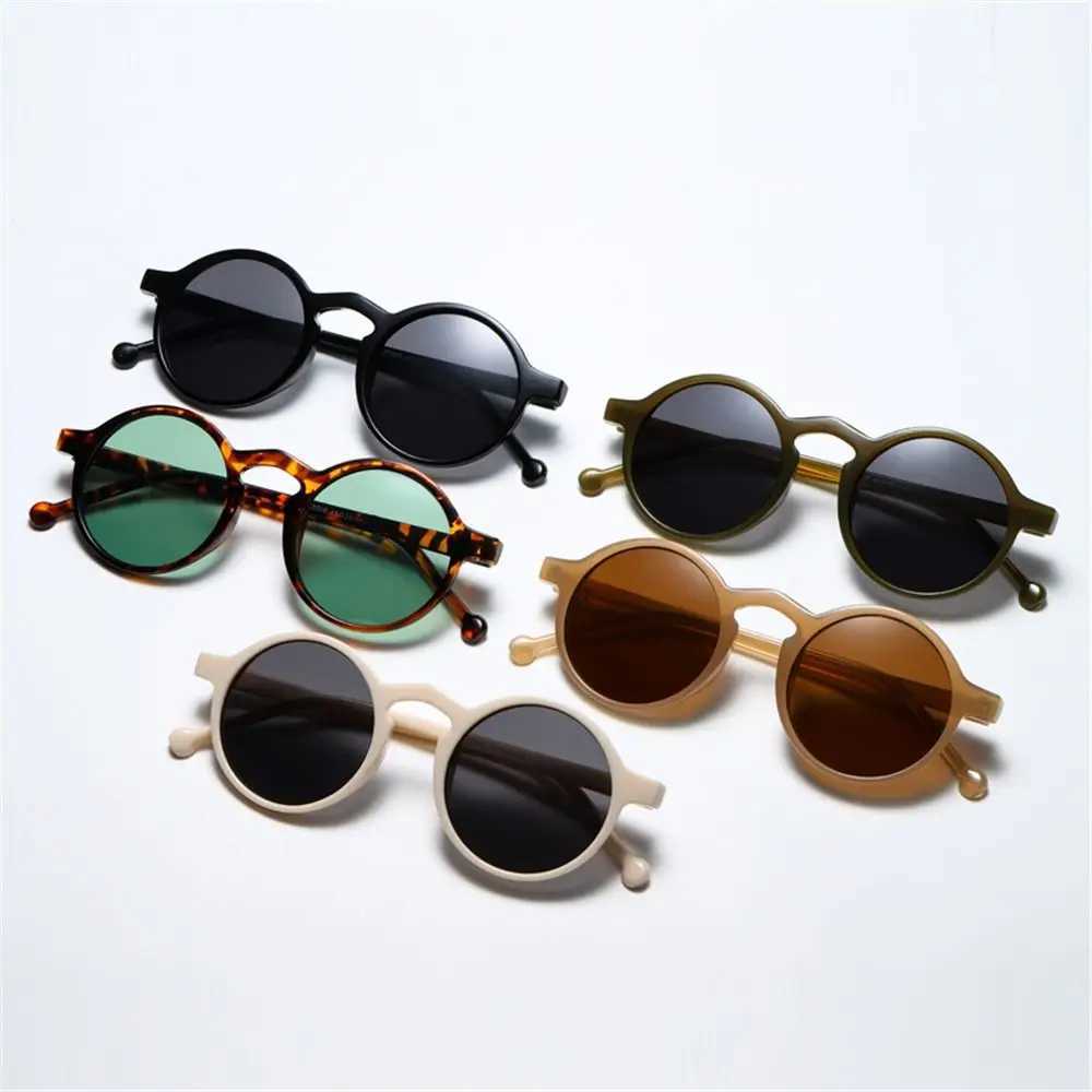 Luxury Round Sunglasses Women Brand Designer Vintage Small Frame Black Sun Glasses Korean Shades Driving Travel Eyewear UV400 Z250411