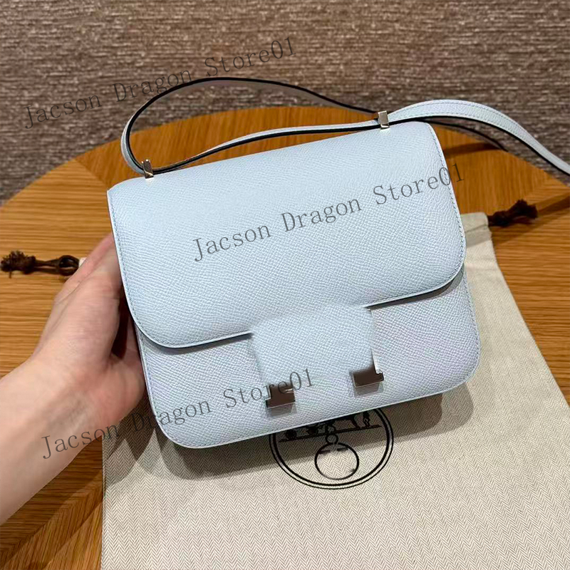 Designer Square Constance Bag 24CM Top Quality Tote Bags Genuine Epsom Leather Women's Bag Luxury Single Shoulder Bag Lady Crossbody Bag With Mirror Purse Wallet