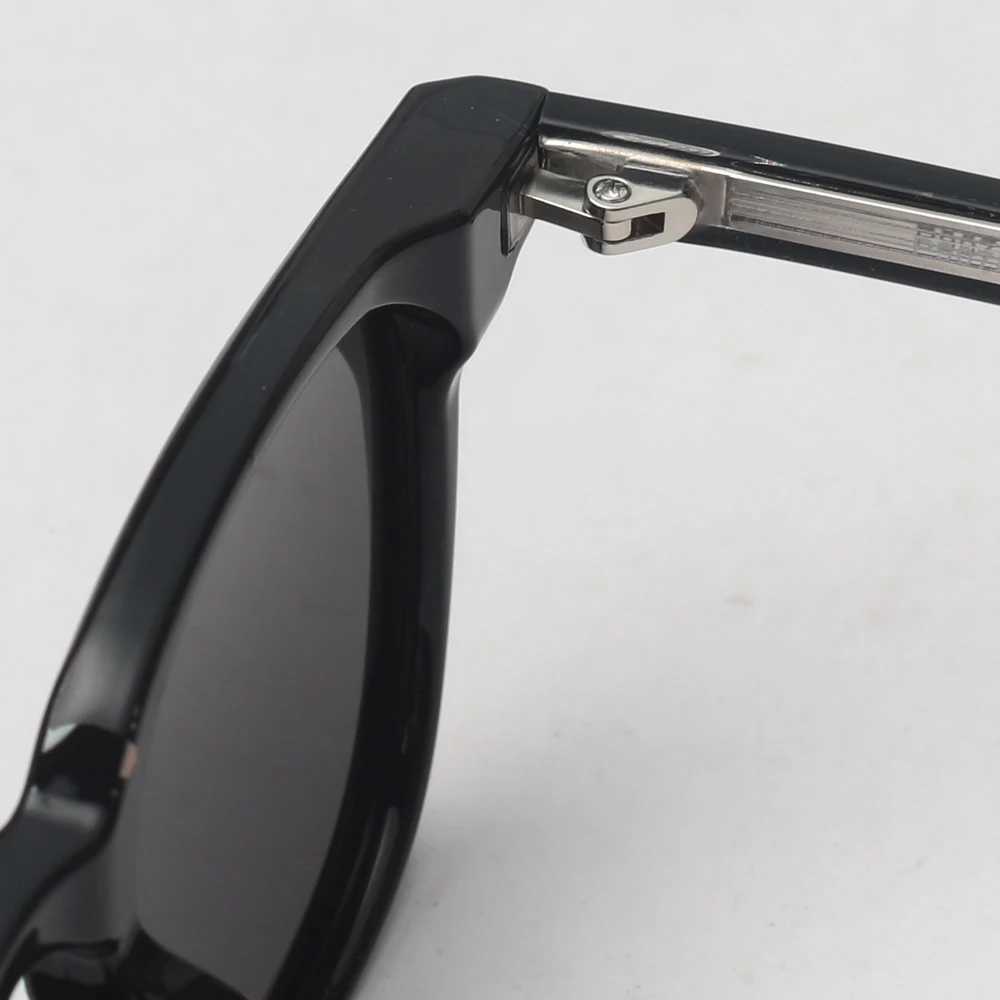 Kachawoo square sunglasses men polarized tr90 frame rivet brown black sun glasses for women birthday gifts high quality handmade Z250411