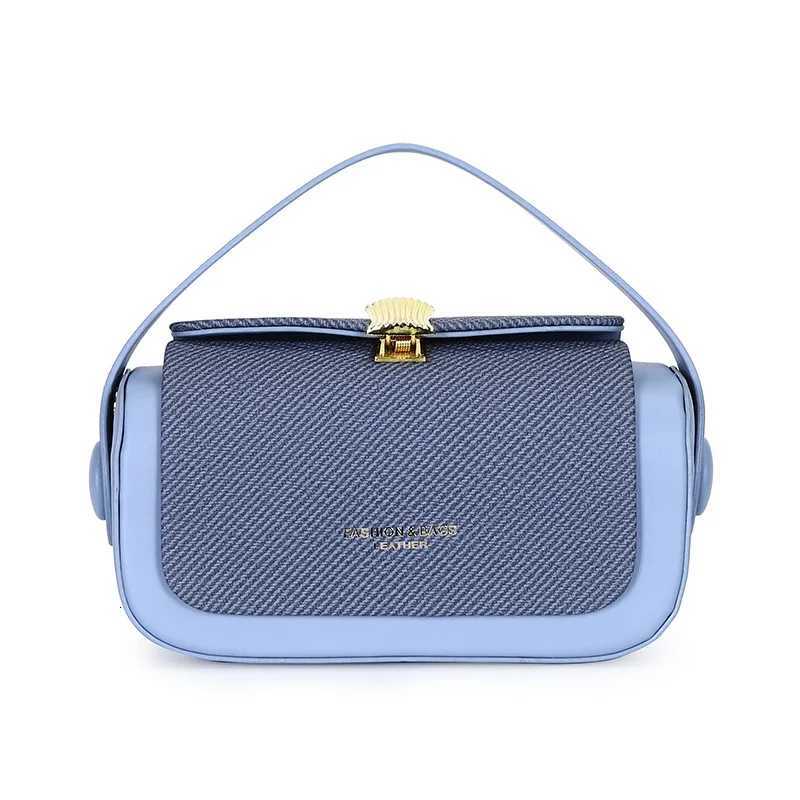 New Simple Fashionable Womens Shoulder Bag Square Box Handbag and Handbag Box-shaped Solid Color Shoulder BagT2511112