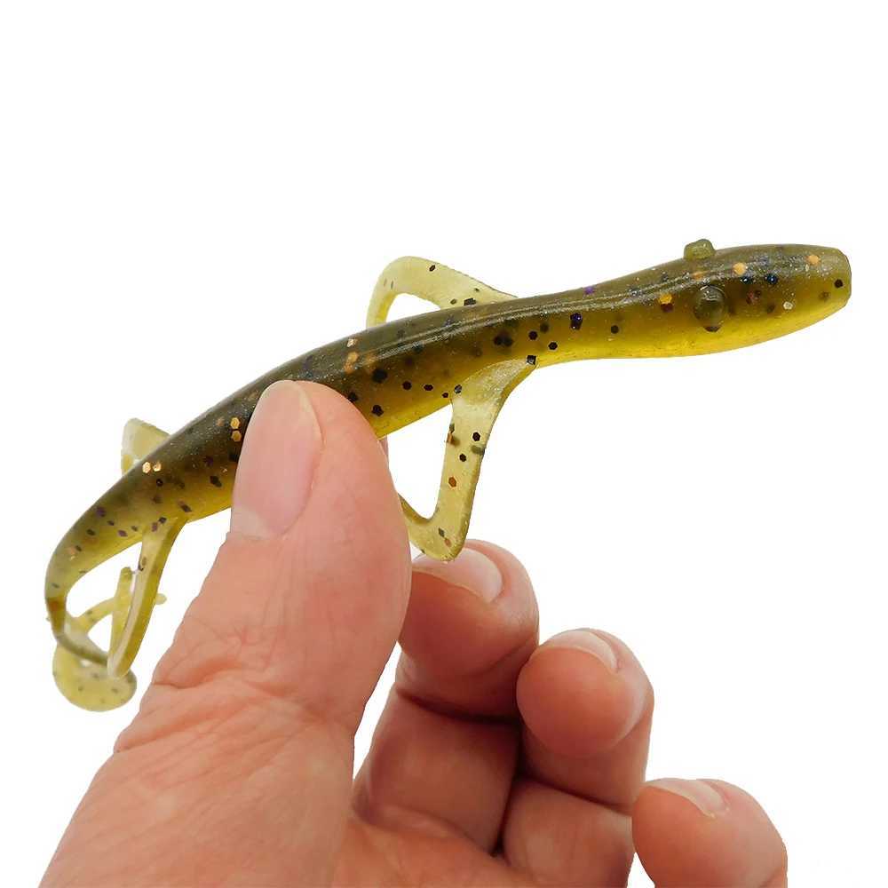 ESFISHING Soft Plastic Lures Wild Lizard 140mm 6pcs Pesca Isca Artifical Silicone Bass Fishing Baits Z250411