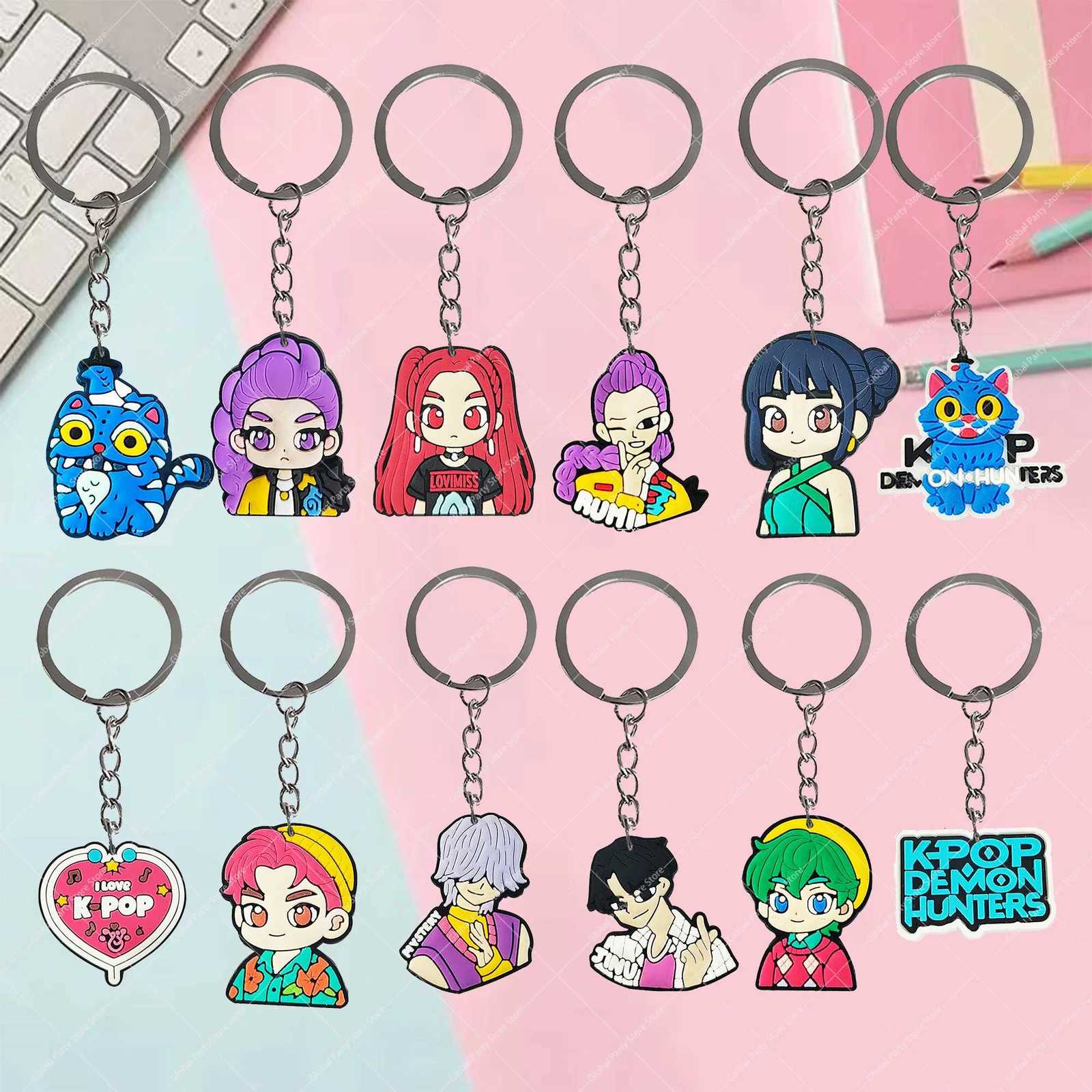 K pop Demon Hunters Keychain Birthday Party Decoration Kpop Anime Party Gift Filler Gifts for Guests Baby Shower Party Supplies Z251111