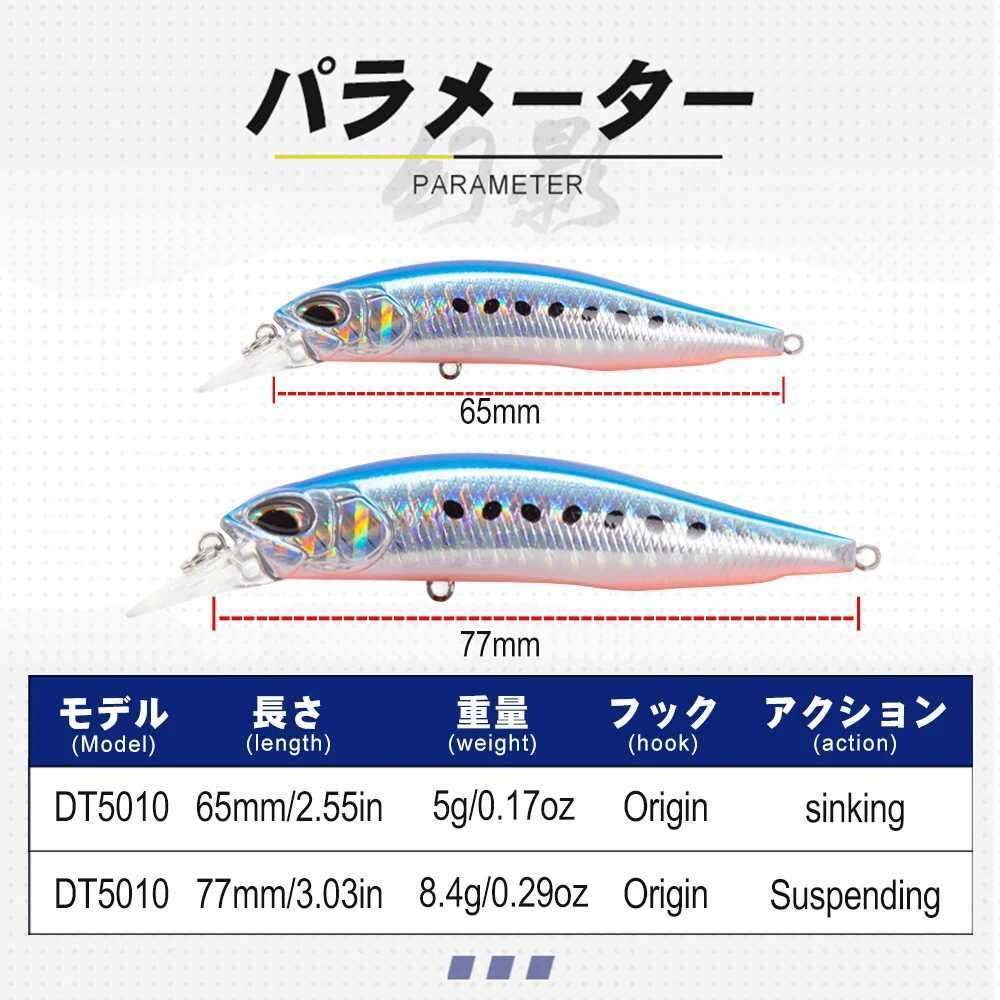 D1 Realis Minnow Fishing Lures Trout Lure 77mm/8.4g Suspending 65mm/5g Sinking Artificial Hard Wobblers For Bass 2020 Tackle Z250411